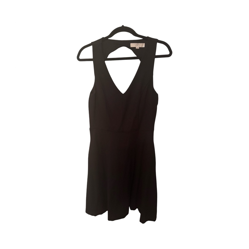 LOFT Black Backless Dress